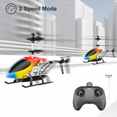 M5 Remote Control Helicopter Altitude Hold 3.5 Channel RC Helicopters with Gyro and LED Light Durable Airplane Drone