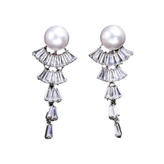 Fashion Luxury Geometric Dangle Drop Earrings for Women Wedding Party