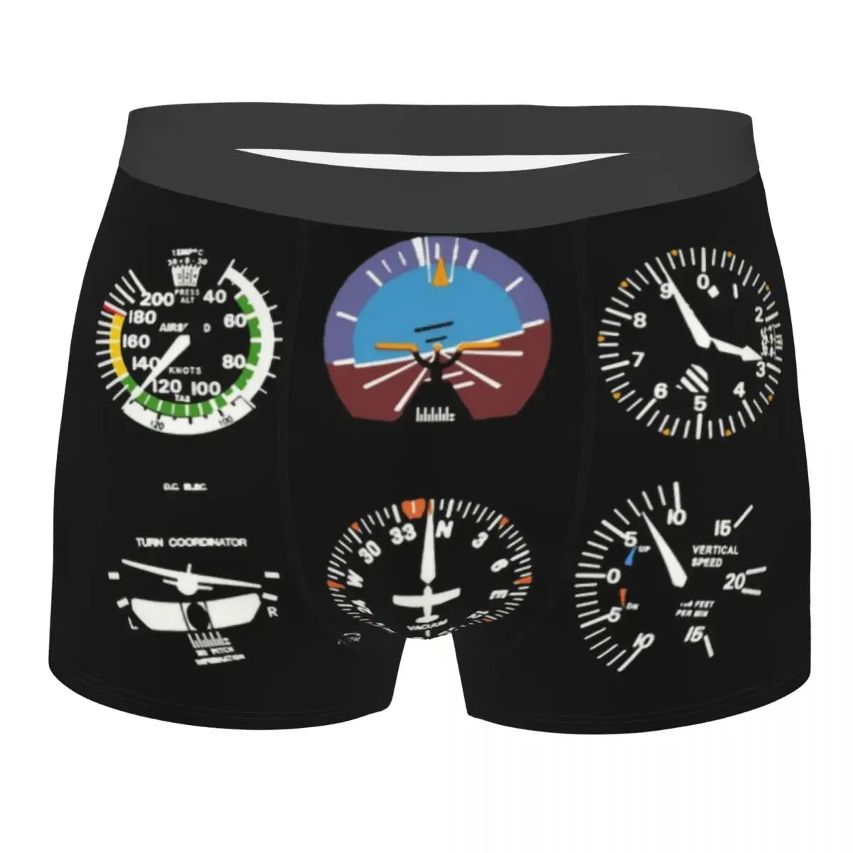 Airplane Flight Routes Captain Stripes Boxer Shorts  Aviation Aviator Pilot Underwear Panties Briefs Breathable Underpants