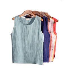 Summer fashion casual Linen Cotton Tanks