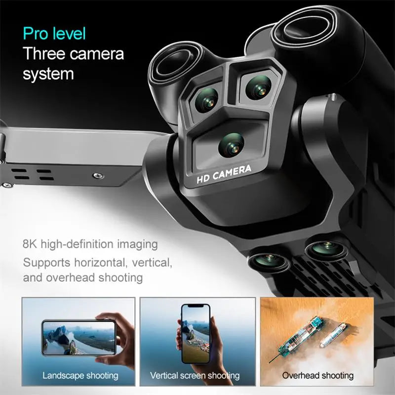 Lenovo S19 Ultra Drone Professional 8K Dual Camera Aerial Photography Aircraft Three-Axis Anti-Shake Five-Way Obstacle Avoidance