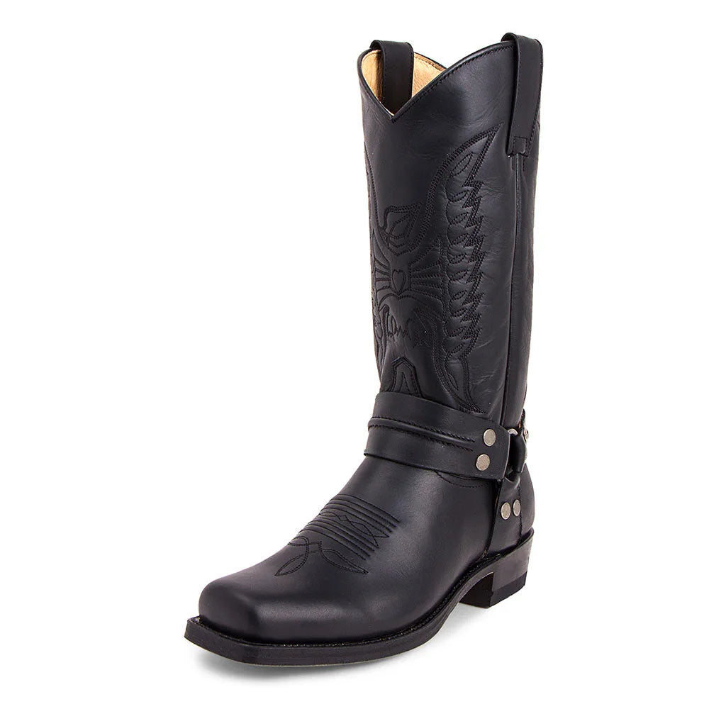 Western Cowboy Boots Black Brown