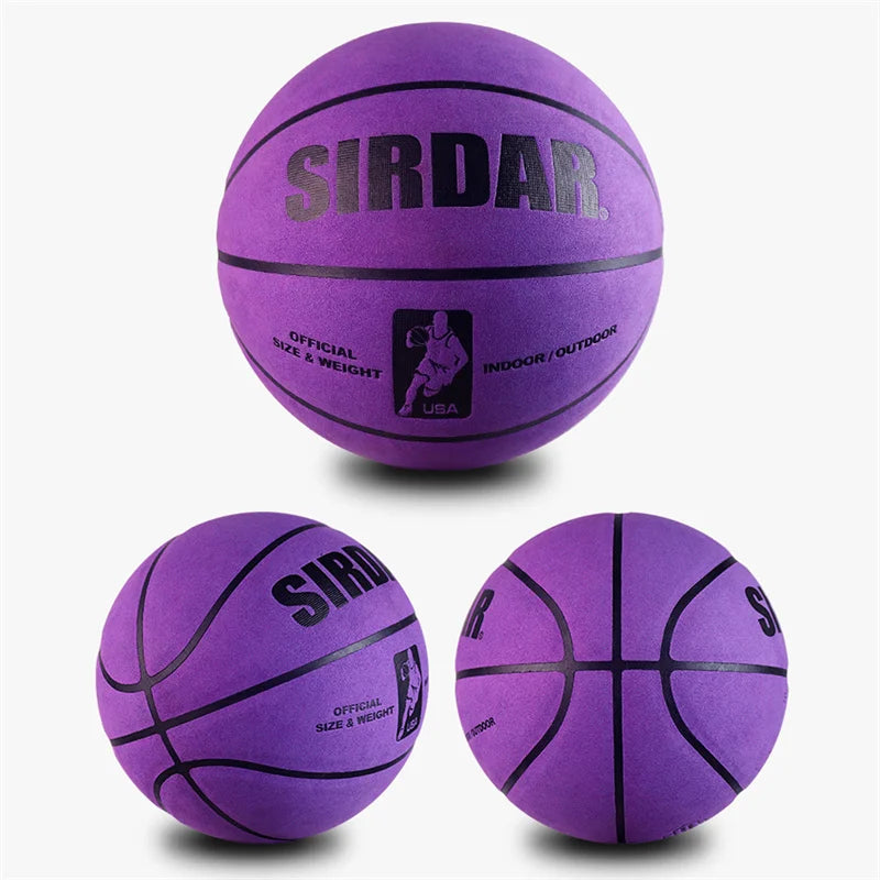 Soft Microfiber Basketball Size 7 Wear-Resistant Anti-Slip Anti-Friction Outdoor Indoor Professional Basketball