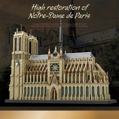 Notre Dame De Paris France Church Museum European City Landmark Architecture Model Building Blocks