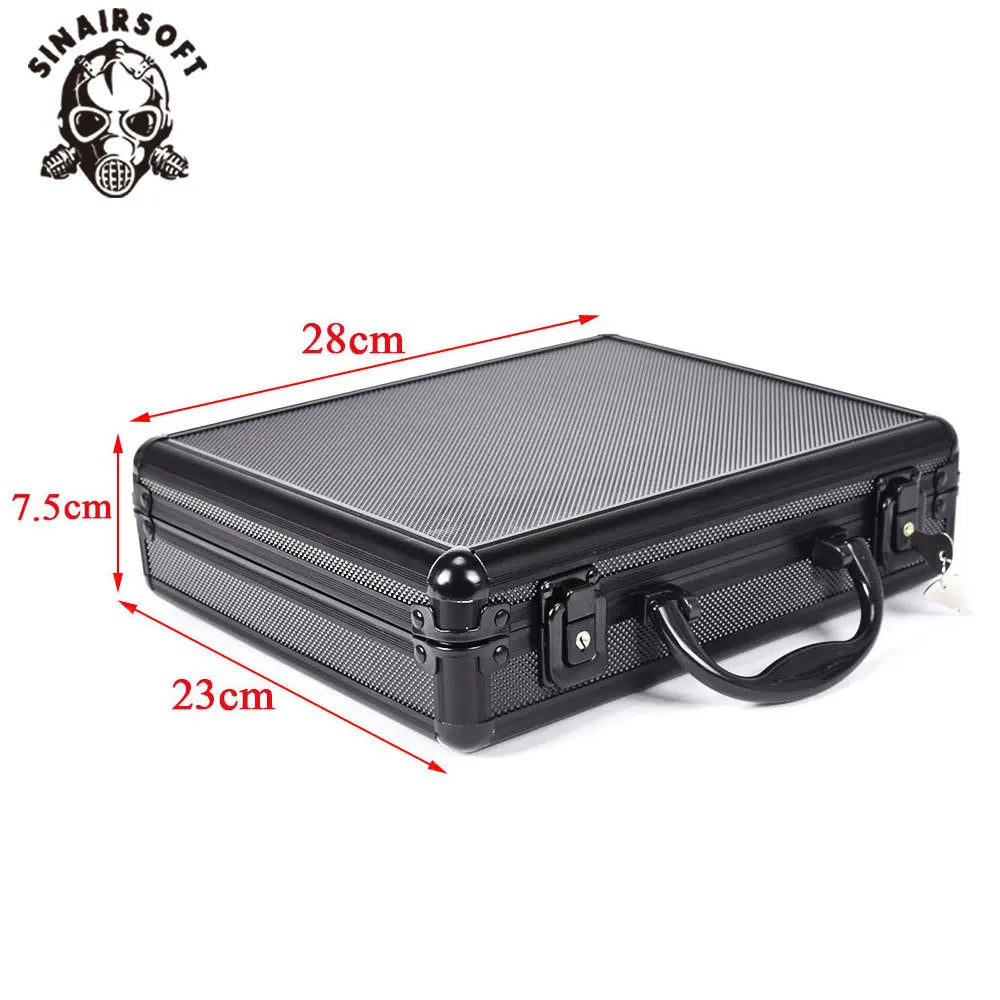 Tactical Aluminum Hard Pistol Case Gun Bag Case