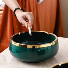 Large capacity ceramic ashtray – living room ornaments