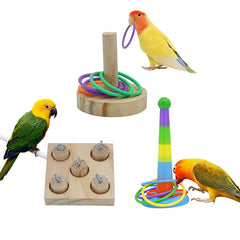 Parrot Bird Toy Parrot Bite Chewing Toy Pet Bird Swing Ball Standing Toy