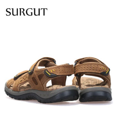 Summer Leisure Beach Men Shoes High Quality Leather Sandals