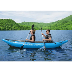 Inflatable Kayak Set | Includes Seat, Paddle, Hand Pump, Storage Carry Bag | Great for Adults, Kids and Families,Water Sports