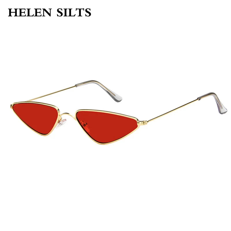 Cat Eye Sunglasses For Men Classic Metal Multicolor Lens Female Male Sun Glasses Eyewear