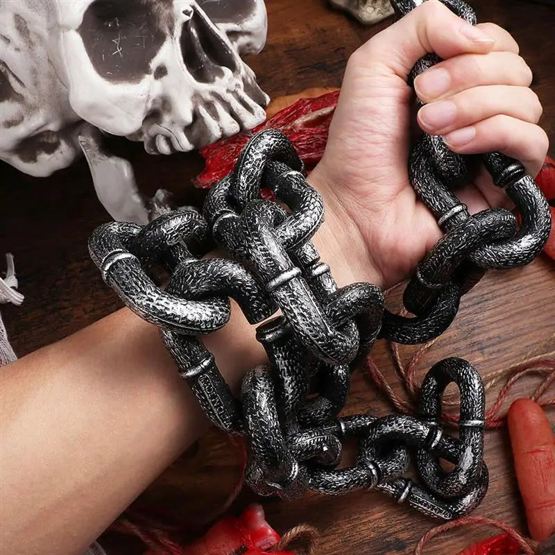 1/2M Halloween Simulation Chain Plastic Shackles Barrier Chain