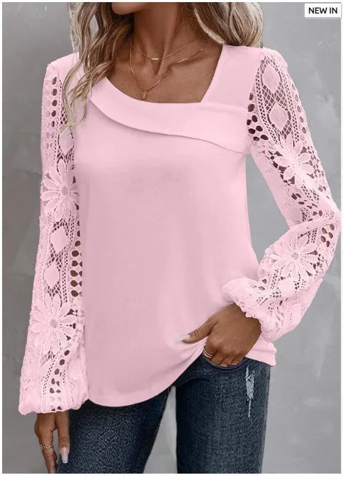 Casual New Arrivals Shirts And Blouses Elegant Female Loose Long Sleeve Tops