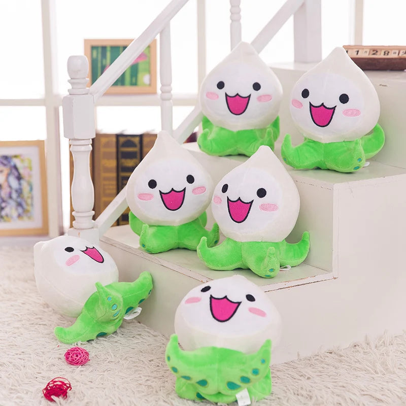 Kawaii Mini Overwatches Plush Toys Onion Small Squid Stuffed Doll Action Figure Soft For Children