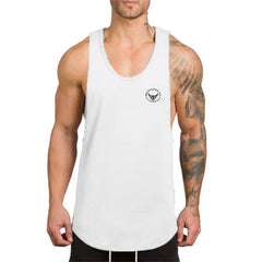 Cotton Singlets Canotte Bodybuilding Tank Top Men’s Fitness Sleeveless T-shirts Gym Clothing High Quality