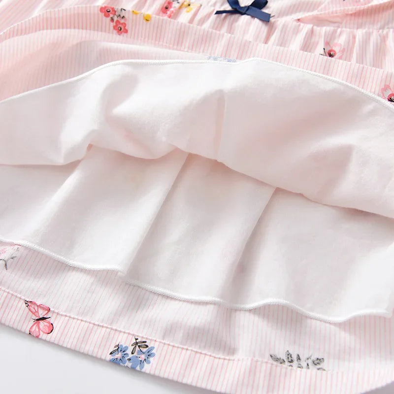 T-Shirts Pants Sets Floral Newborn Korean Elegant Princess Girls Clothes Children Costumes Tops