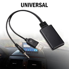 Universal Car Wireless Bluetooth-compatible Receiver USB 3.5Mm Aux Media Bluetooth 5.0 Music Player Audio Cable Adapter For BMW