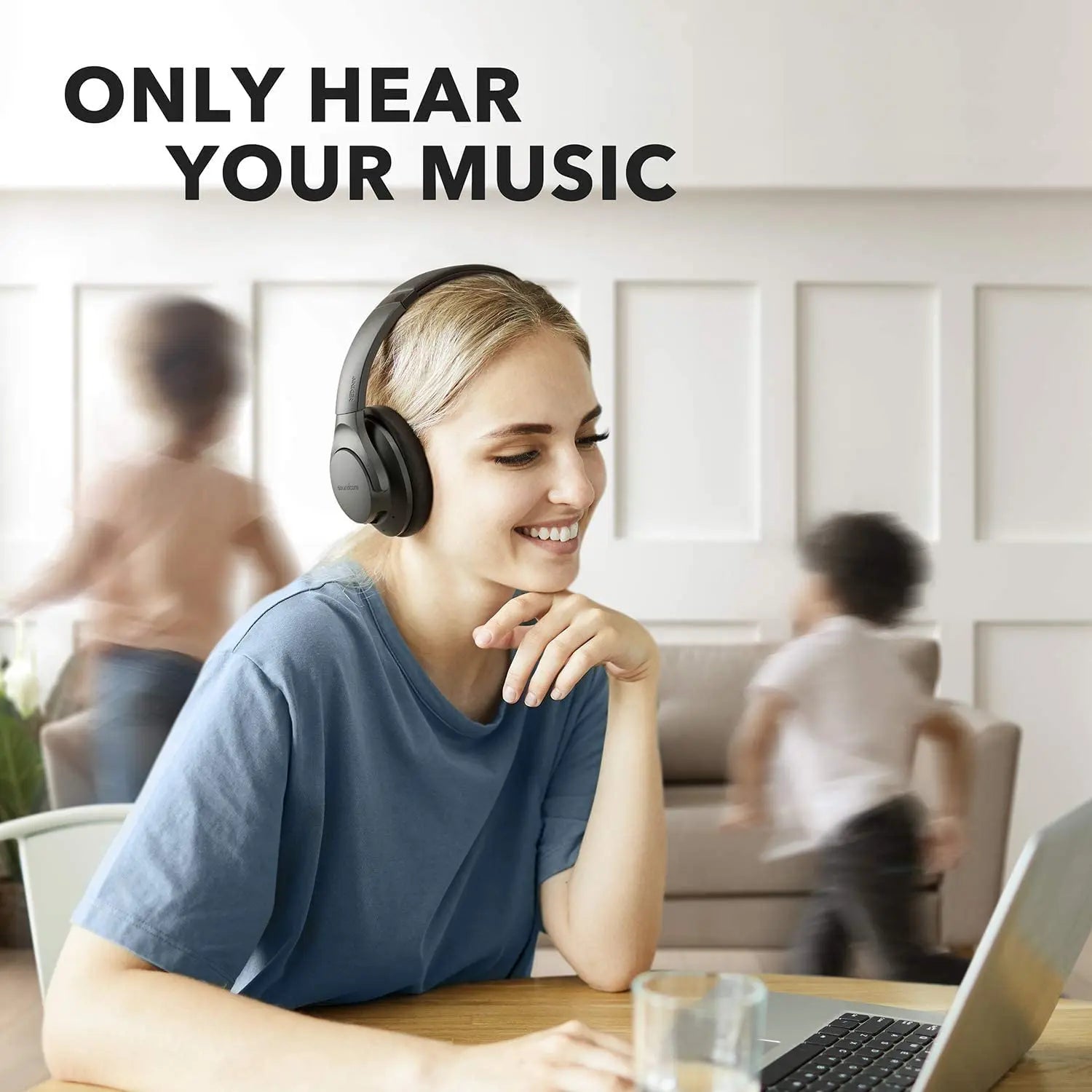 Anker Soundcore Life Q20 Hybrid Active Noise Cancelling Headphones, Wireless Over Ear Bluetooth Headphones