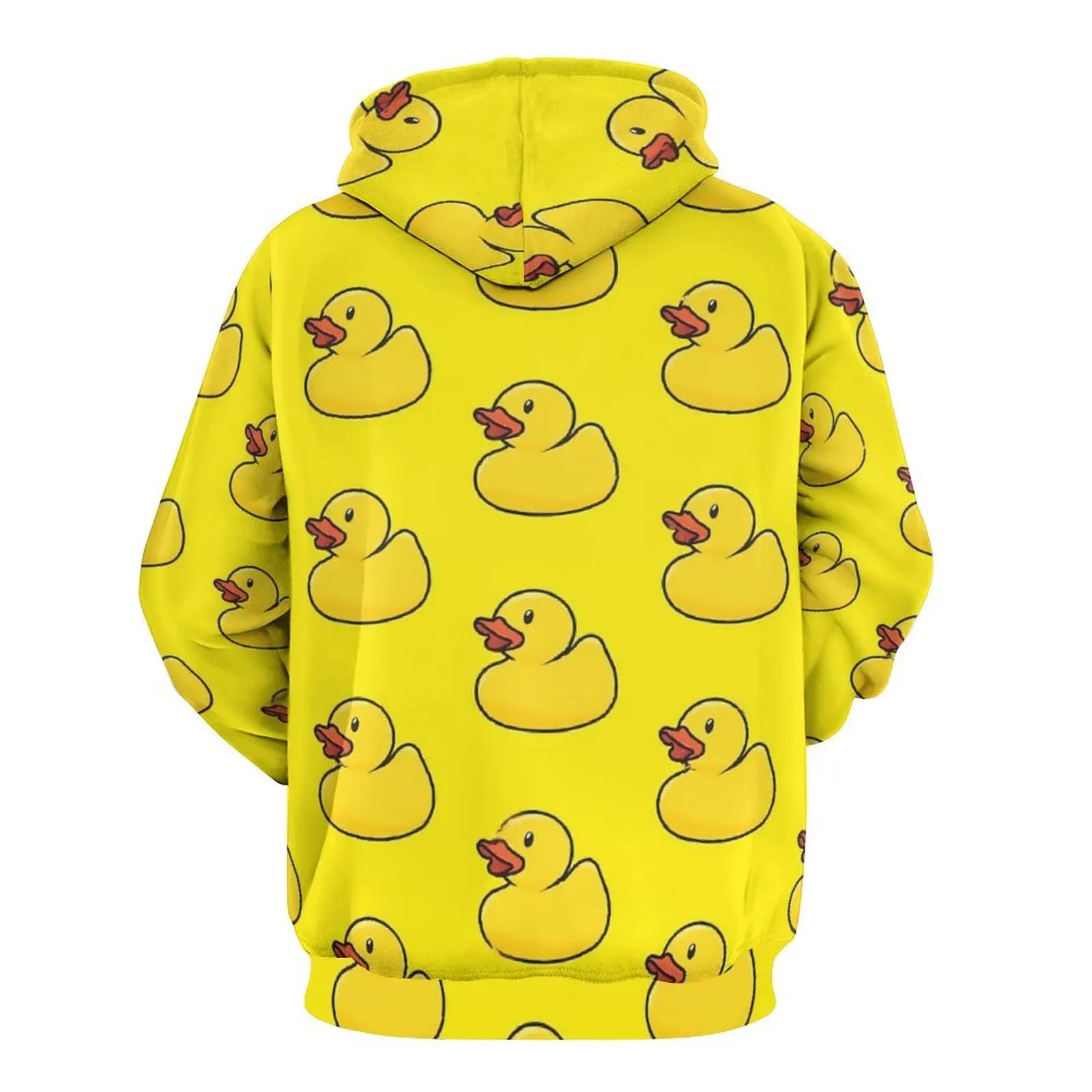 Rubber Ducks Print Hoodies Long-Sleeve Kawaii Animal Aesthetic Casual Hoodie