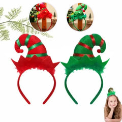 Christmas Elf Hat Headbands Lighted Elf Costume Headband Hair Accessories