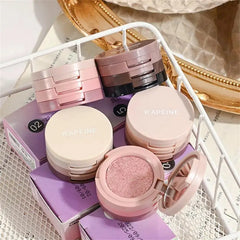 Eyeshadow Highlighter Blush Palette Matte Pearlescent Multifunctional Shimmer Eyes Face Makeup Cosmetics Tool