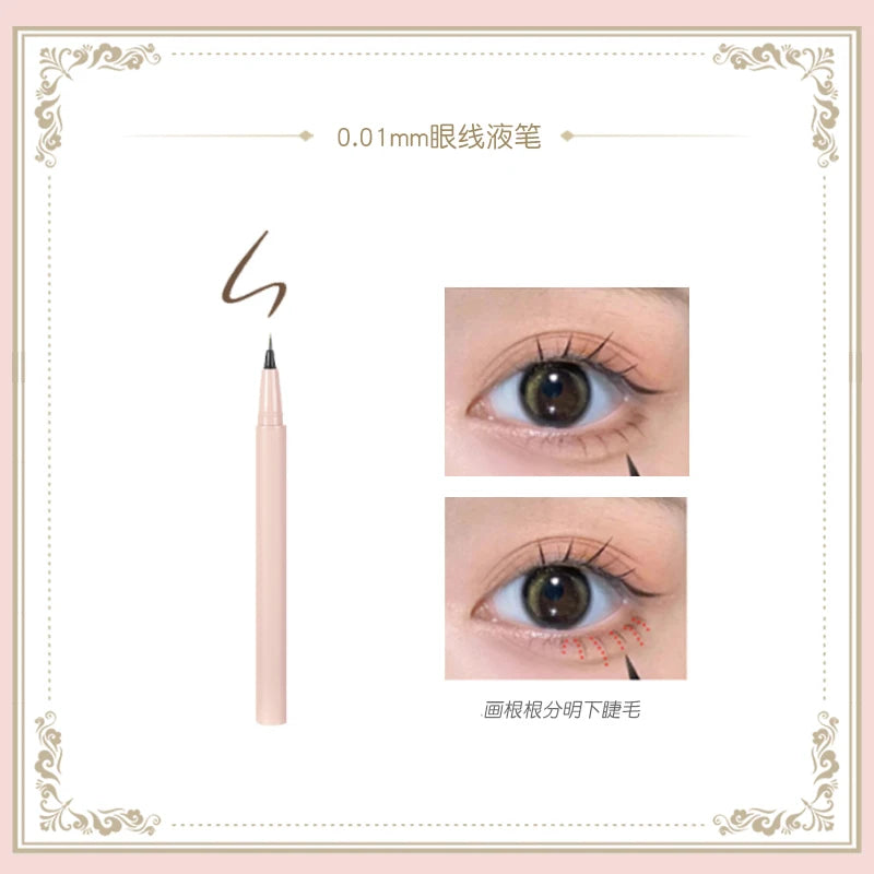 Aegyo sal pen eyeliner pen non-smudging waterproof long lasting natural brown extremely fine novice beginner