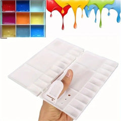 25 Grids Palette Large Art Paint Tray Artist Oil Watercolor Plastic Palettes for Painting Drawing Supply Drawing Paint Organizer