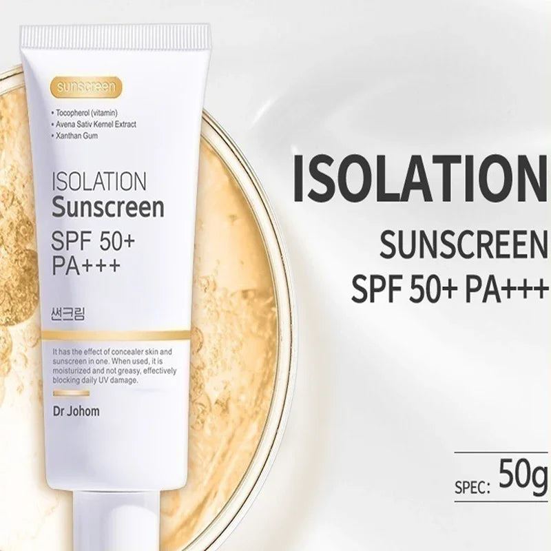 SPF 50+ Sunscreen Long Lasting & Waterproof Sun Protection Cream Moisturizing Non Sticky ultraviolet-proof For Face & Body