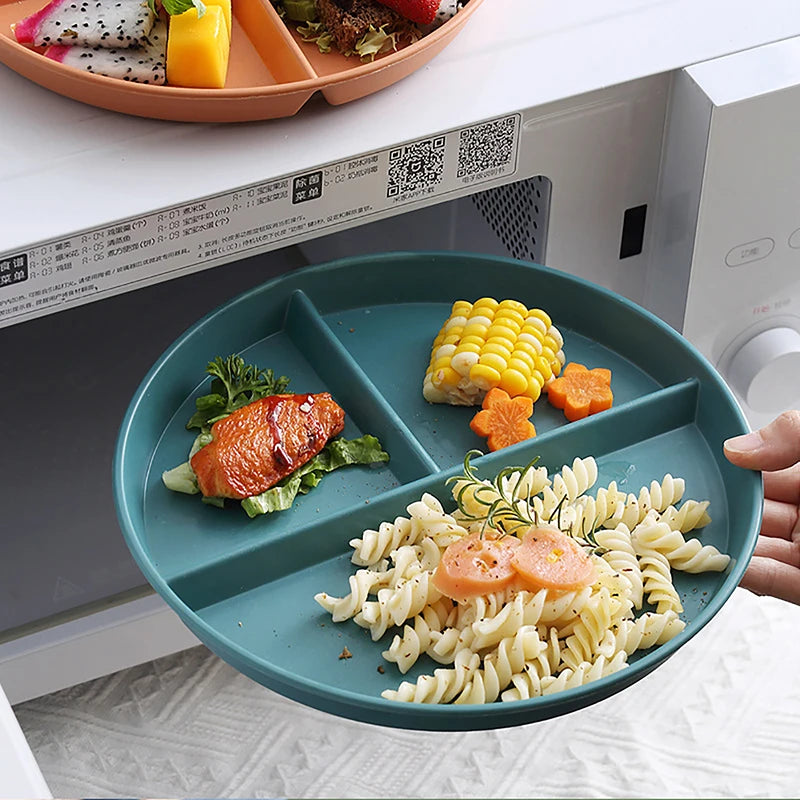 Round Dinner Plate Kitchen Microwave Dinnerware