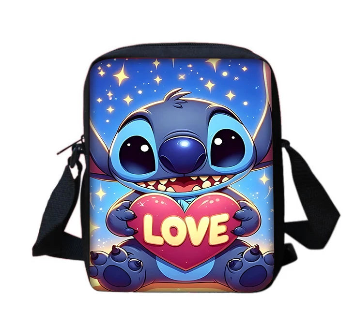 Cartoon S-stitchs Angel Children Boy Girls Printed Shoulder Messenger Bag Casual Handbag Men Women Phone Bag Shopping Bag