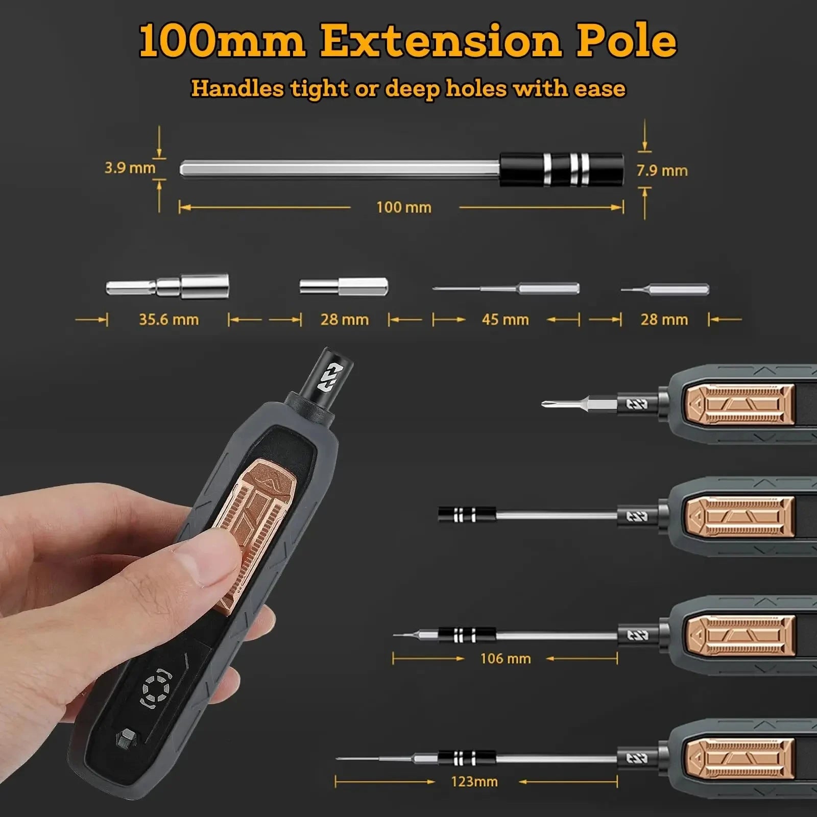 180 in 1 Precision Screwdriver Set Magnetic Extended ScrewDriver