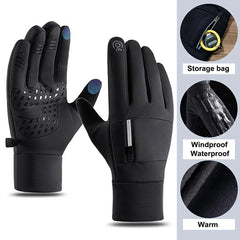 Winter Gloves Waterproof Thermal Sport Glove For Men Women Running Cycling Driving Hiking Touch Screen Warm Gloves