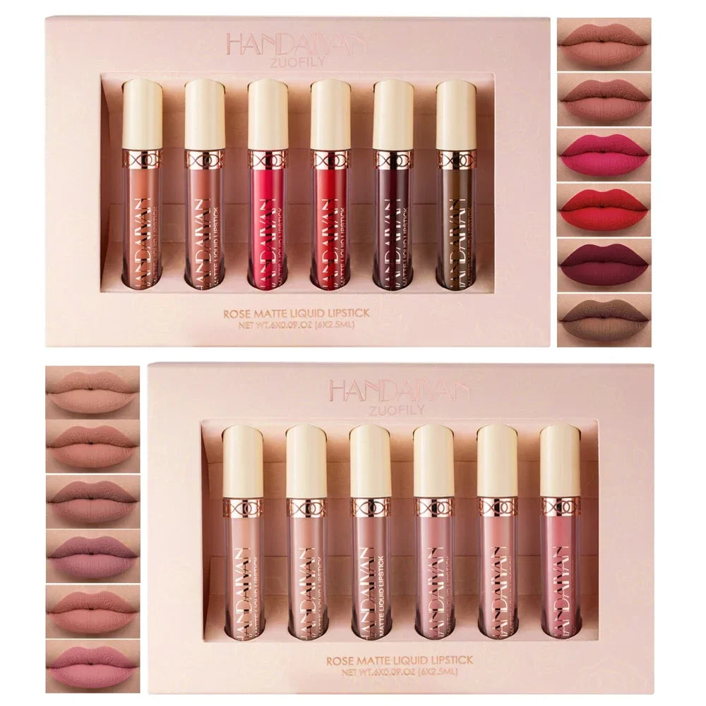 Matte Velvet Lip Gloss Waterproof Long-lasting Liquid Lipstick Cosmetic Beauty Keep 24 Hours Makeup