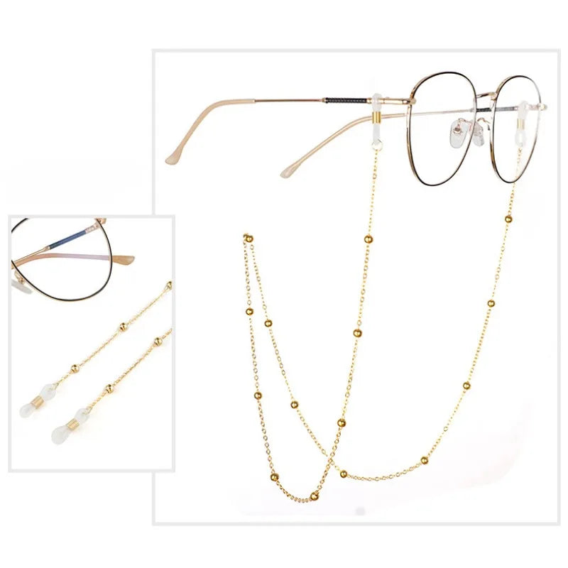 Beaded Glasses Chain for Women Holder Cord Lanyard Necklace Glasses Chain