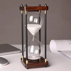 Metal Sand Timer Sandglass Clock,Time Management Tools for Kitchen Home Office Desk Decor
