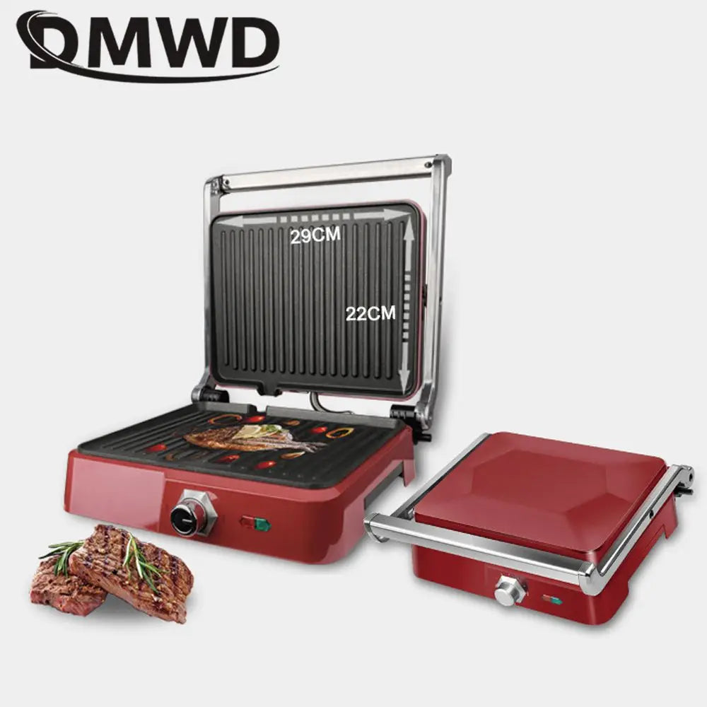 DMWD 1800W Electric Grill Multifunction Barbecue Machine Double-sided Heating Frying Pan