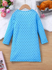 Autumn Baby Girl Dress Polka Dot Long Sleeved Children's Skirt