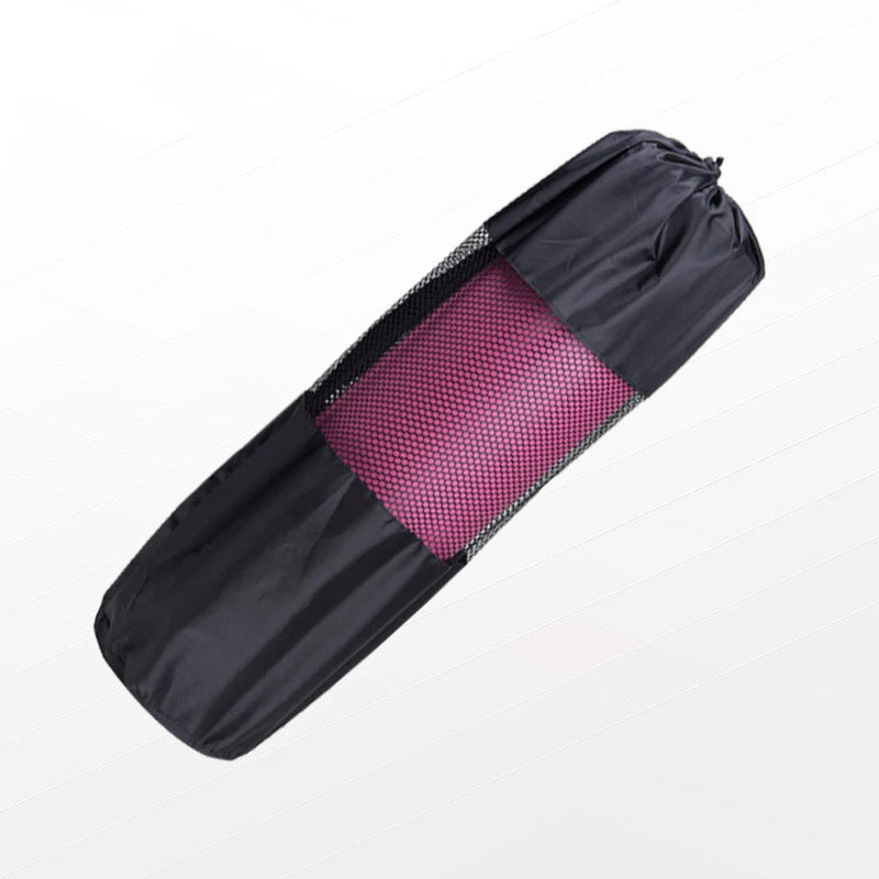 Yoga Mat Bag Exercise Fitness Carrier Nylon Mesh Center Adjustable Strap