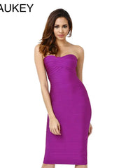 Slim Bodycon Rayon Nude Evening Dress