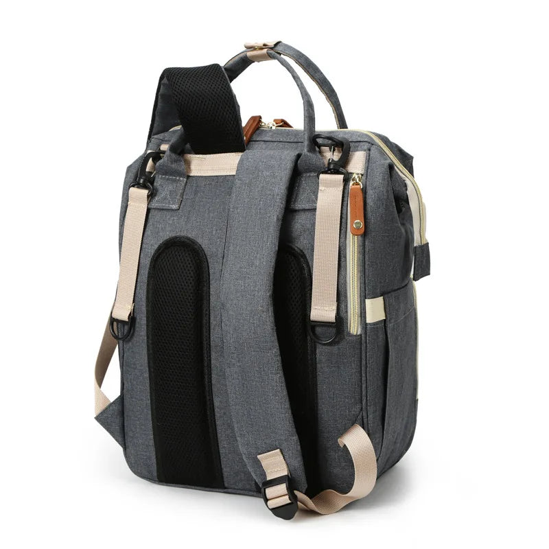 USB Mummy Bag Diaper Bag Backpack Waterproof Mommy Travel Nappy Bag