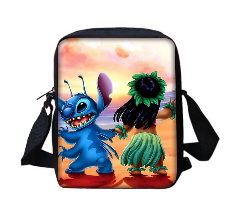 Cartoon S-stitchs Angel Children Boy Girls Printed Shoulder Messenger Bag Casual Handbag Men Women Phone Bag Shopping Bag