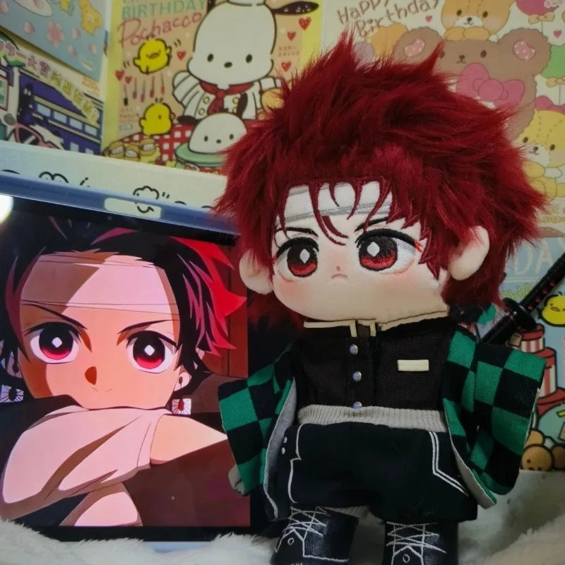 Demon Slayer Kamado Tanjirou Plush Toy Anime Kimetsu No Yaiba Nude Body Soft Stuffed Plushie Doll