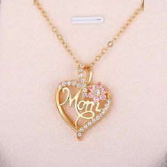 Mother's Day Necklace for Mom Luxury Trendy Craved Pendant