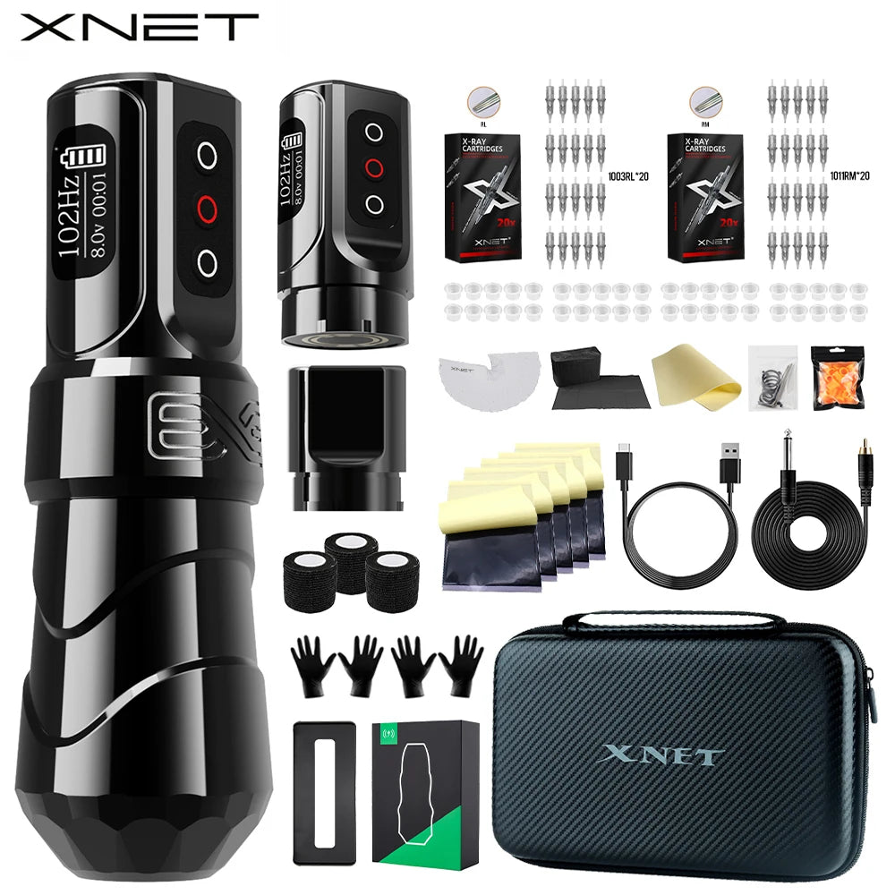 XNET FLUX MAX Wireless Tattoo Machine Kit
