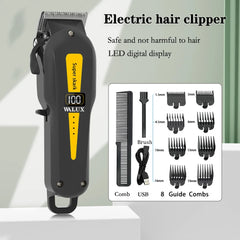 Electric Hair Clipper UBS Rechargeable Cordless Beard Trimmer Men Powerful Electric Hair Clipper Trimming Tool