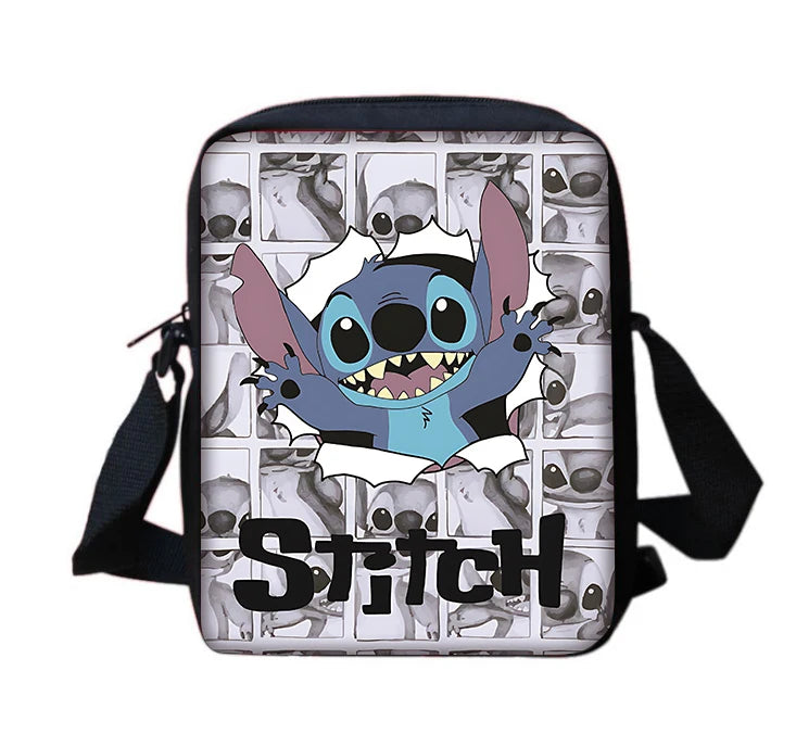 Cartoon S-stitchs Angel Children Boy Girls Printed Shoulder Messenger Bag Casual Handbag Men Women Phone Bag Shopping Bag