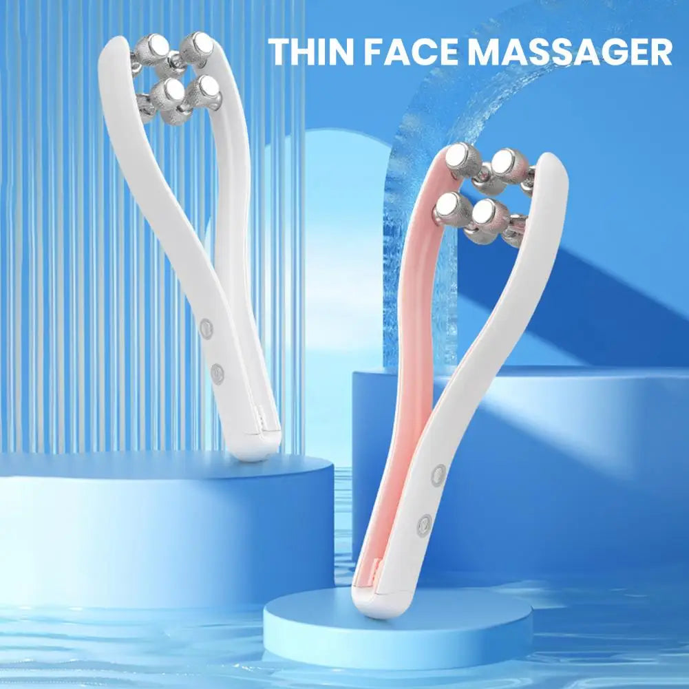 Face Slim Massager Revitalize Skin with Ems Microcurrent Roller Renewed Contours V-face Firming Massager