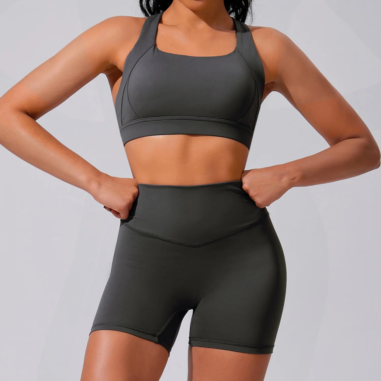 1/2/3Pcs Yoga Set Workout Outfits Women Tracksuit Sport Bra High Waist Shorts Yoga Leggings Fitness Long Sleeve Gym Active Wear