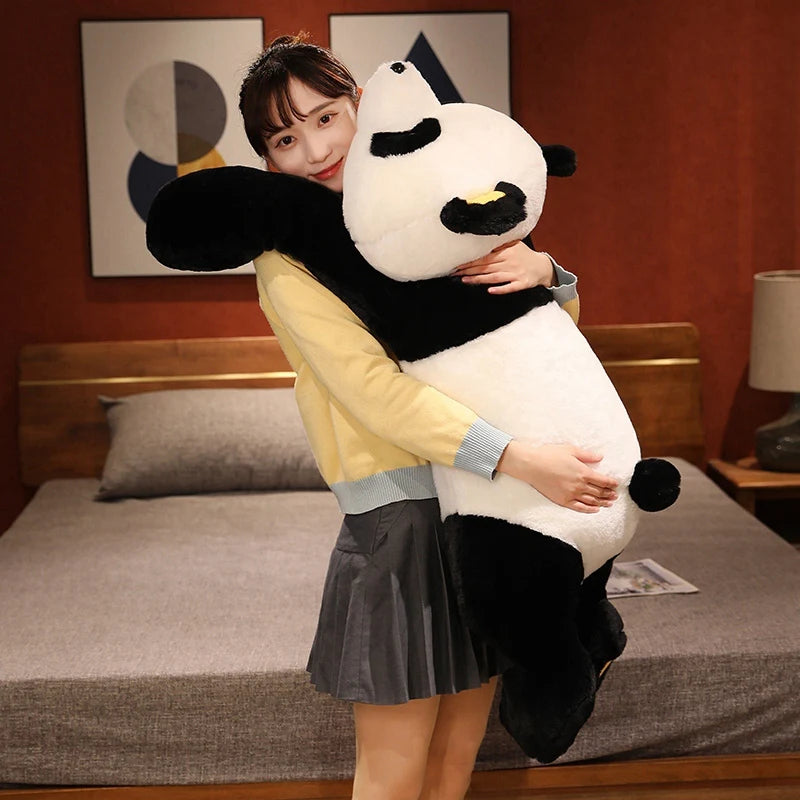 60cm-120cm Giant Panda Plush Toys Soft Sleep Pillow Cartoon Animal Bear