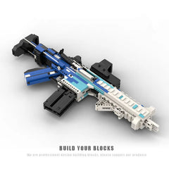 Creative CSGO M4A1 Gun Building Blocks With Brick Bullet MOC HK416C Single Shot DIY Assembly Rifle Toys