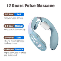 Electric Pulse Ems Portable Neck Massager